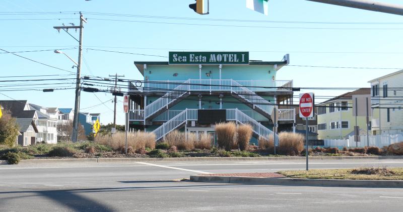 Potential new owners of the Sea Esta Motel property in Dewey Beach are seeking to rezone the parcel from business to residential so the motel can be demolished and three residential homes could be built on the land. Buyers state the purchase contract is contingent on the rezoning. Commissioners are set to discuss and possibly refer the application to the planning commission at the Friday, Jan. 19 meeting. ELLEN DRISCOLL PHOTO